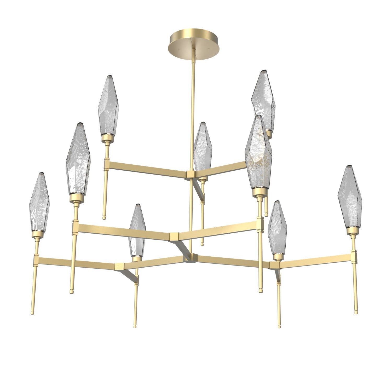 Hammerton Studio - CHB0050-54-GB-CS-001-L1 - LED Chandelier - Rock Crystal - Gilded Brass