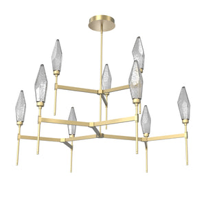 Hammerton Studio - CHB0050-54-GB-CS-001-L1 - LED Chandelier - Rock Crystal - Gilded Brass