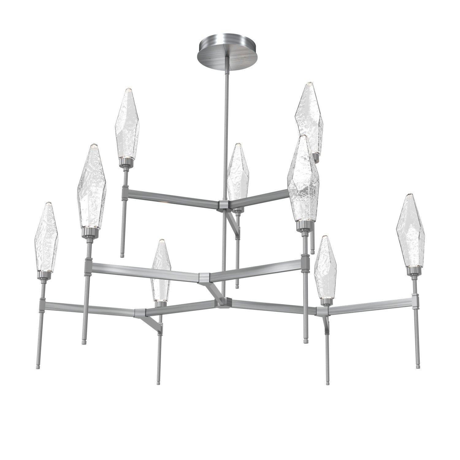 Hammerton Studio - CHB0050-54-GM-CC-001-L1 - LED Chandelier - Rock Crystal - Gunmetal