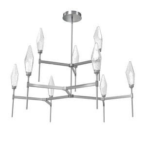 Hammerton Studio - CHB0050-54-GM-CC-001-L3 - LED Chandelier - Rock Crystal - Gunmetal