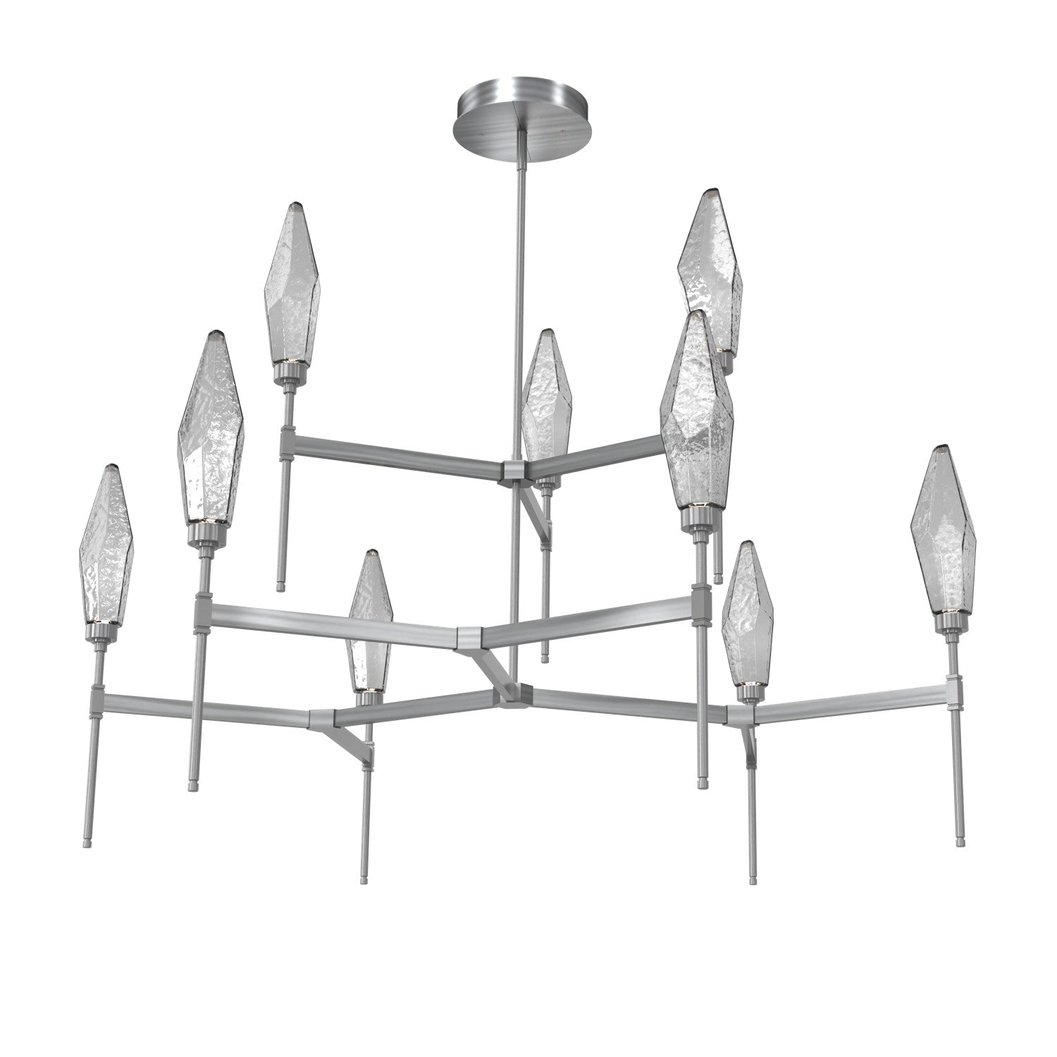 Hammerton Studio - CHB0050-54-GM-CS-001-L3 - LED Chandelier - Rock Crystal - Gunmetal