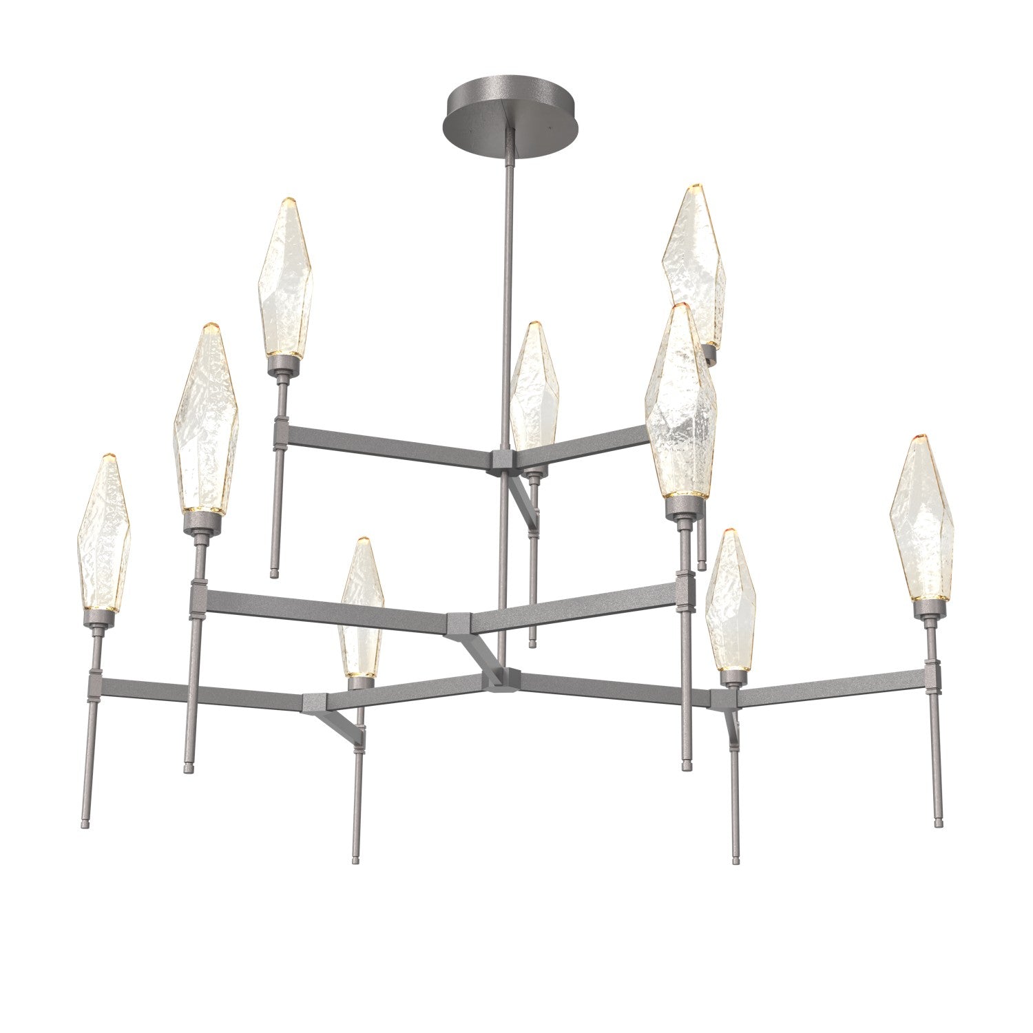 Hammerton Studio - CHB0050-54-GP-CA-001-L1 - LED Chandelier - Rock Crystal - Graphite