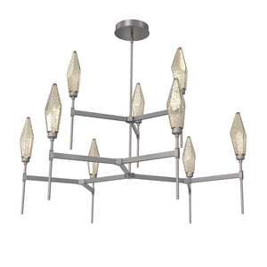 Hammerton Studio - CHB0050-54-GP-CB-001-L1 - LED Chandelier - Rock Crystal - Graphite