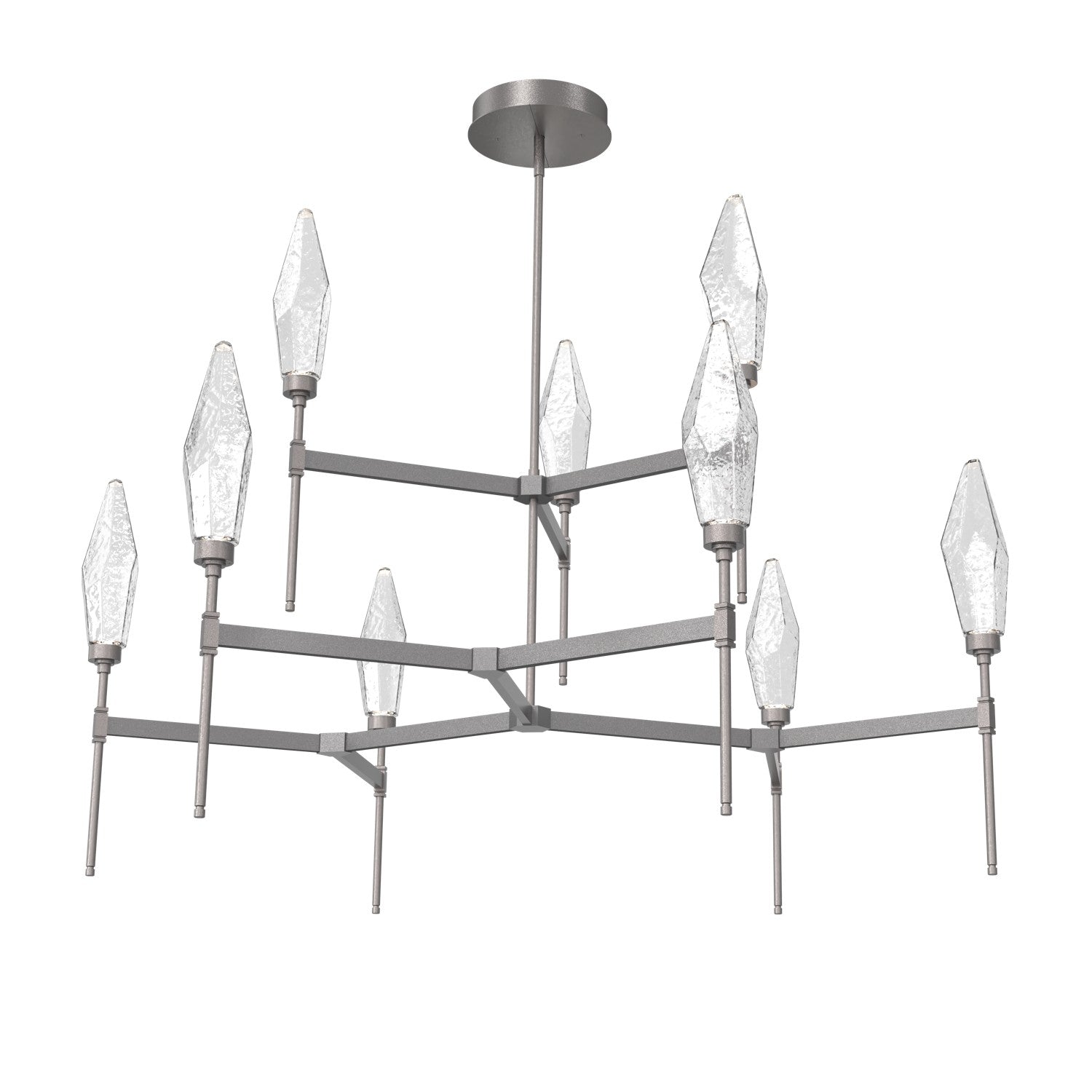 Hammerton Studio - CHB0050-54-GP-CC-001-L1 - LED Chandelier - Rock Crystal - Graphite