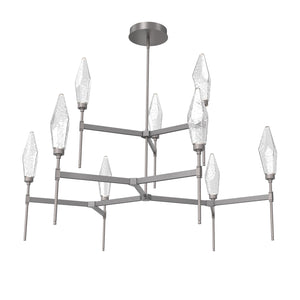 Hammerton Studio - CHB0050-54-GP-CC-001-L3 - LED Chandelier - Rock Crystal - Graphite