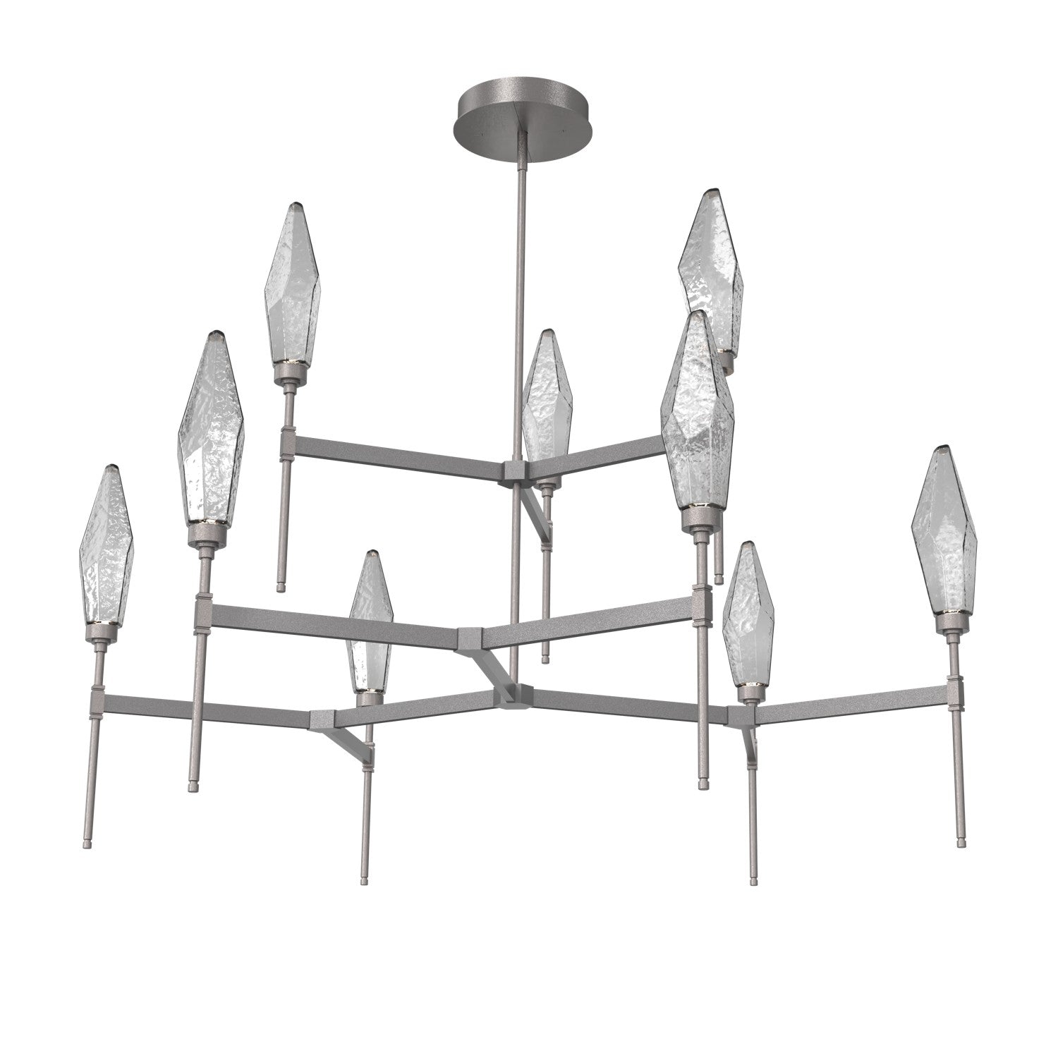 Hammerton Studio - CHB0050-54-GP-CS-001-L1 - LED Chandelier - Rock Crystal - Graphite