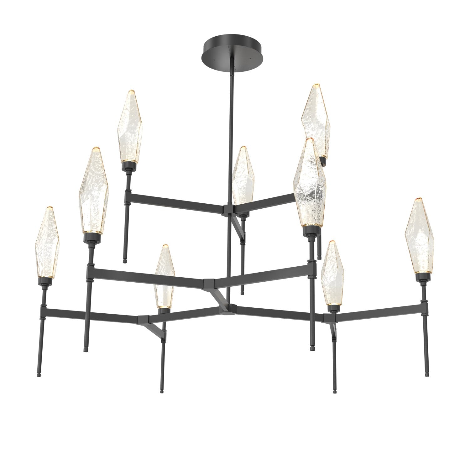 Hammerton Studio - CHB0050-54-MB-CA-001-L1 - LED Chandelier - Rock Crystal - Matte Black