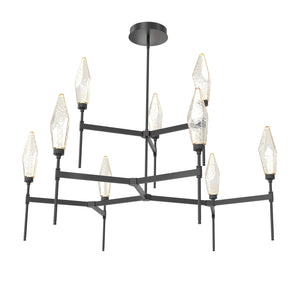 Hammerton Studio - CHB0050-54-MB-CA-001-L1 - LED Chandelier - Rock Crystal - Matte Black