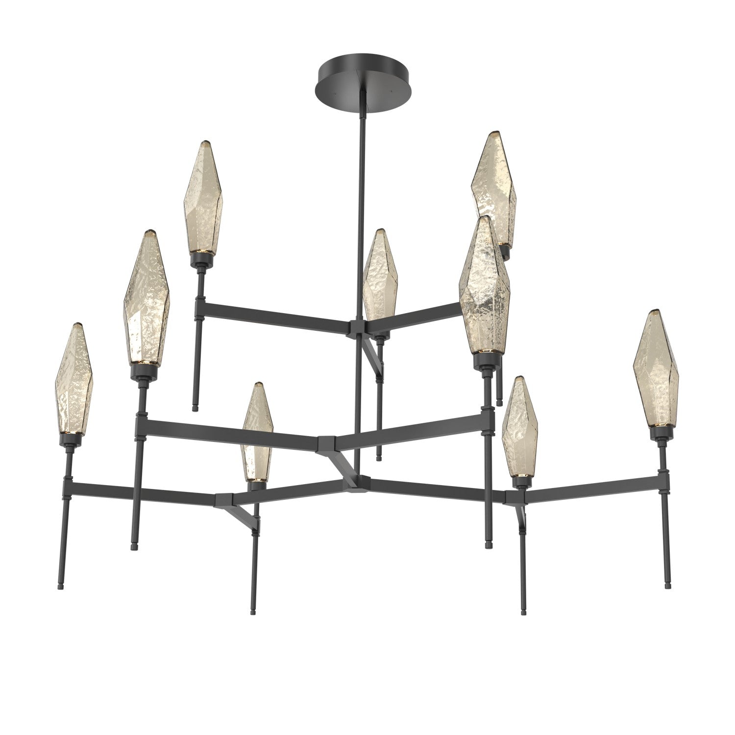 Hammerton Studio - CHB0050-54-MB-CB-001-L1 - LED Chandelier - Rock Crystal - Matte Black