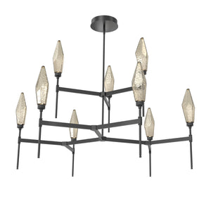 Hammerton Studio - CHB0050-54-MB-CB-001-L1 - LED Chandelier - Rock Crystal - Matte Black