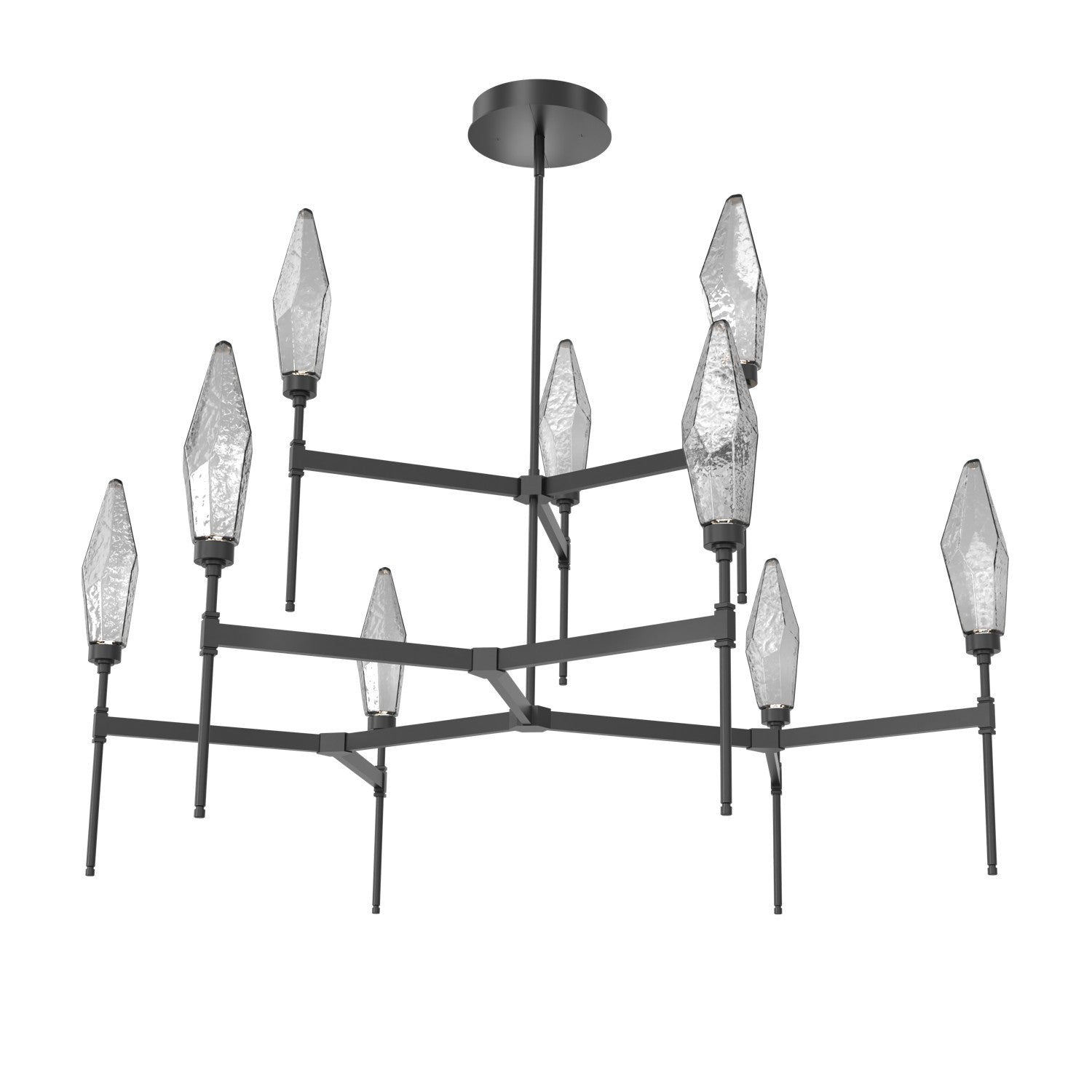 Hammerton Studio - CHB0050-54-MB-CS-001-L3 - LED Chandelier - Rock Crystal - Matte Black