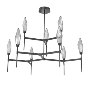 Hammerton Studio - CHB0050-54-MB-CS-001-L3 - LED Chandelier - Rock Crystal - Matte Black