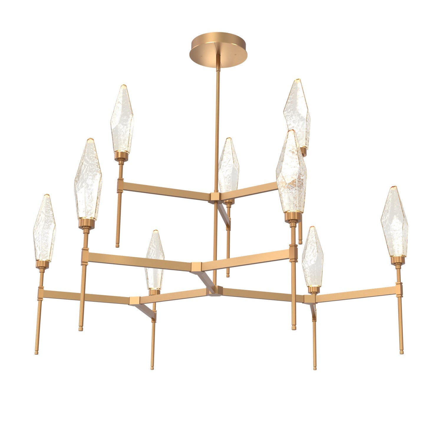 Hammerton Studio - CHB0050-54-NB-CA-001-L1 - LED Chandelier - Rock Crystal - Novel Brass