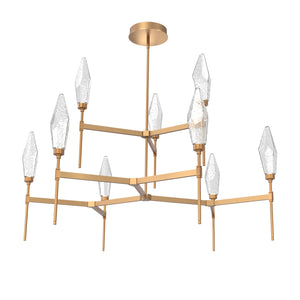 Hammerton Studio - CHB0050-54-NB-CC-001-L1 - LED Chandelier - Rock Crystal - Novel Brass