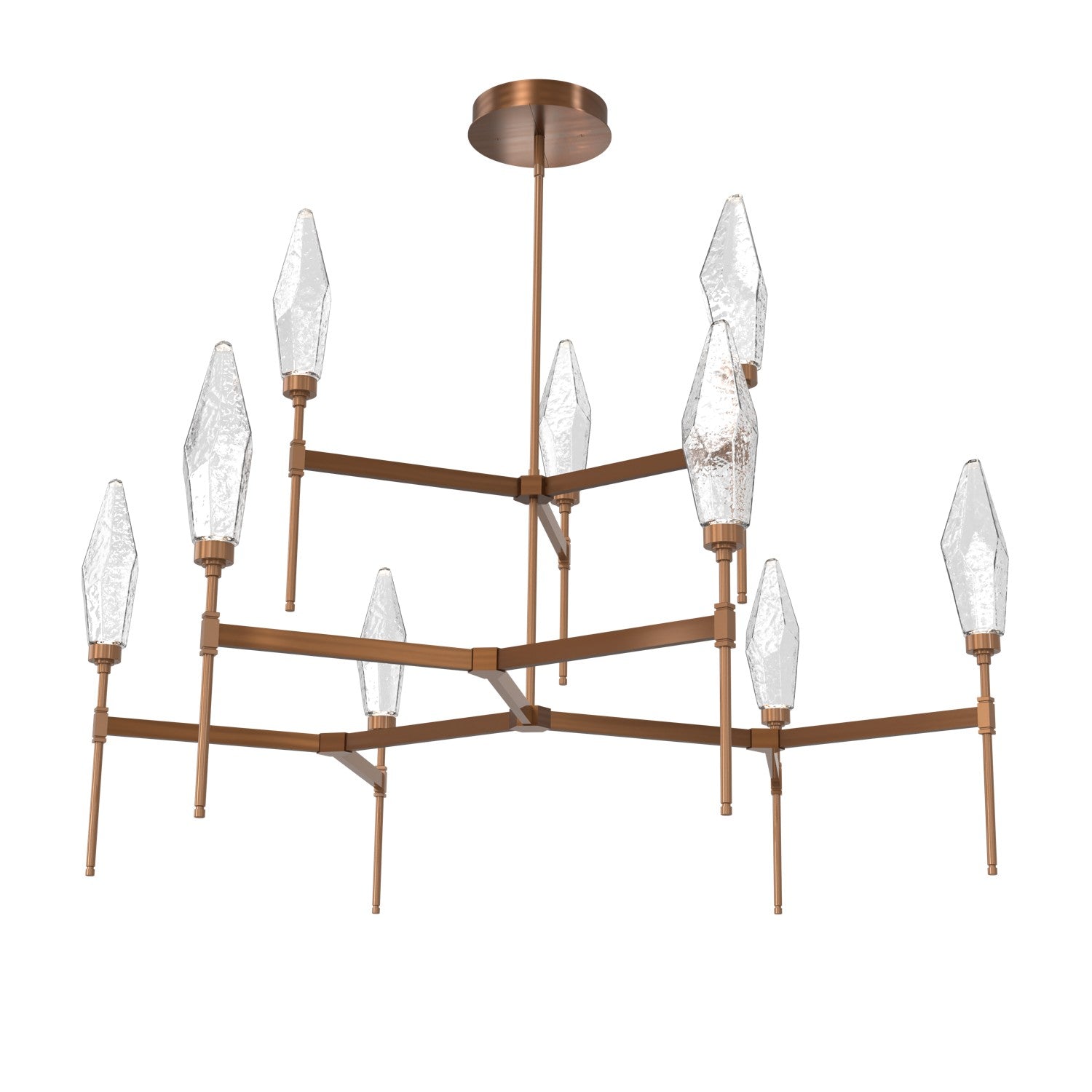 Hammerton Studio - CHB0050-54-RB-CC-001-L3 - LED Chandelier - Rock Crystal - Oil Rubbed Bronze