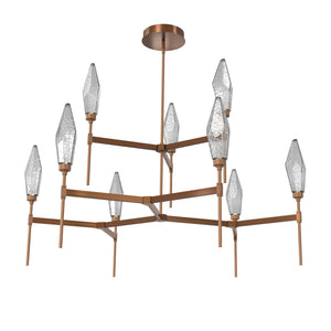 Hammerton Studio - CHB0050-54-RB-CS-001-L3 - LED Chandelier - Rock Crystal - Oil Rubbed Bronze