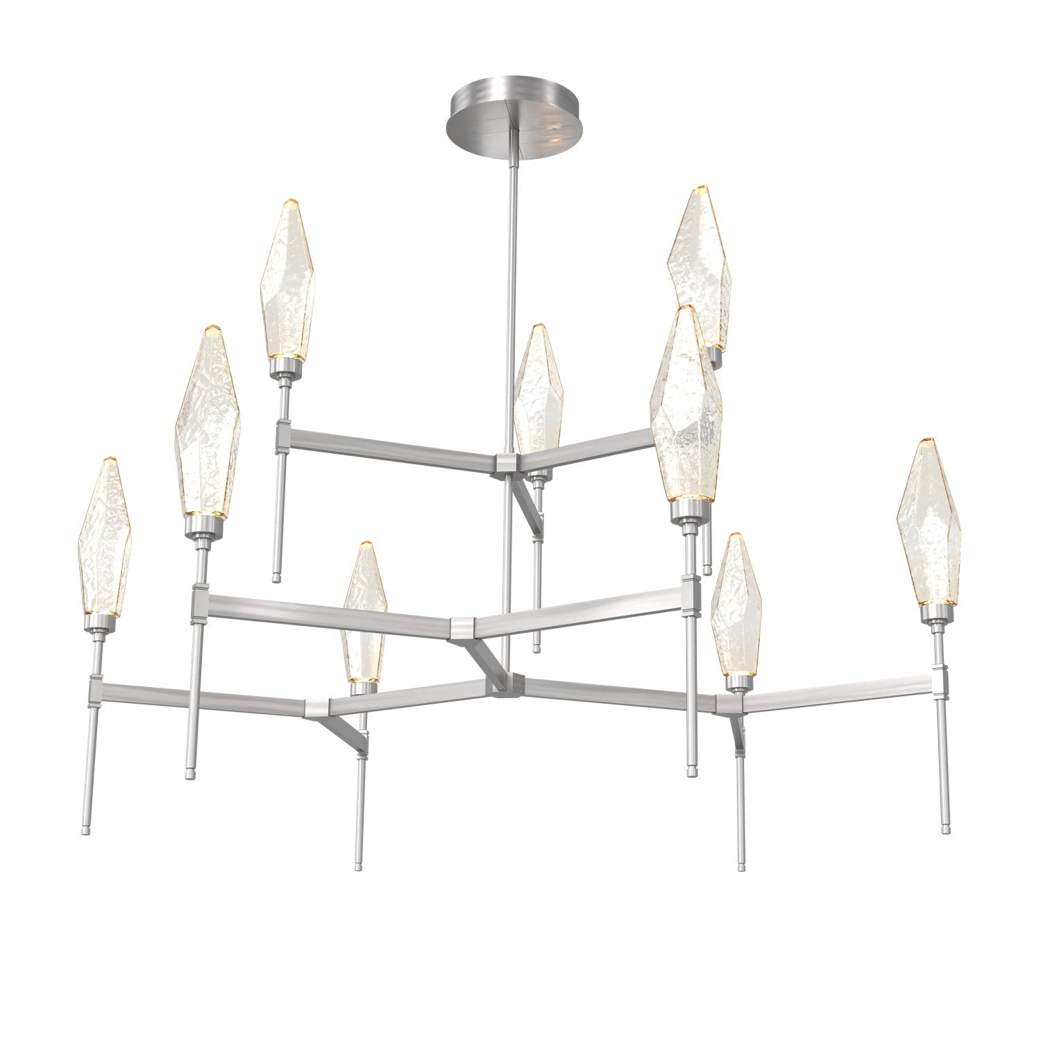 Hammerton Studio - CHB0050-54-SN-CA-001-L1 - LED Chandelier - Rock Crystal - Satin Nickel