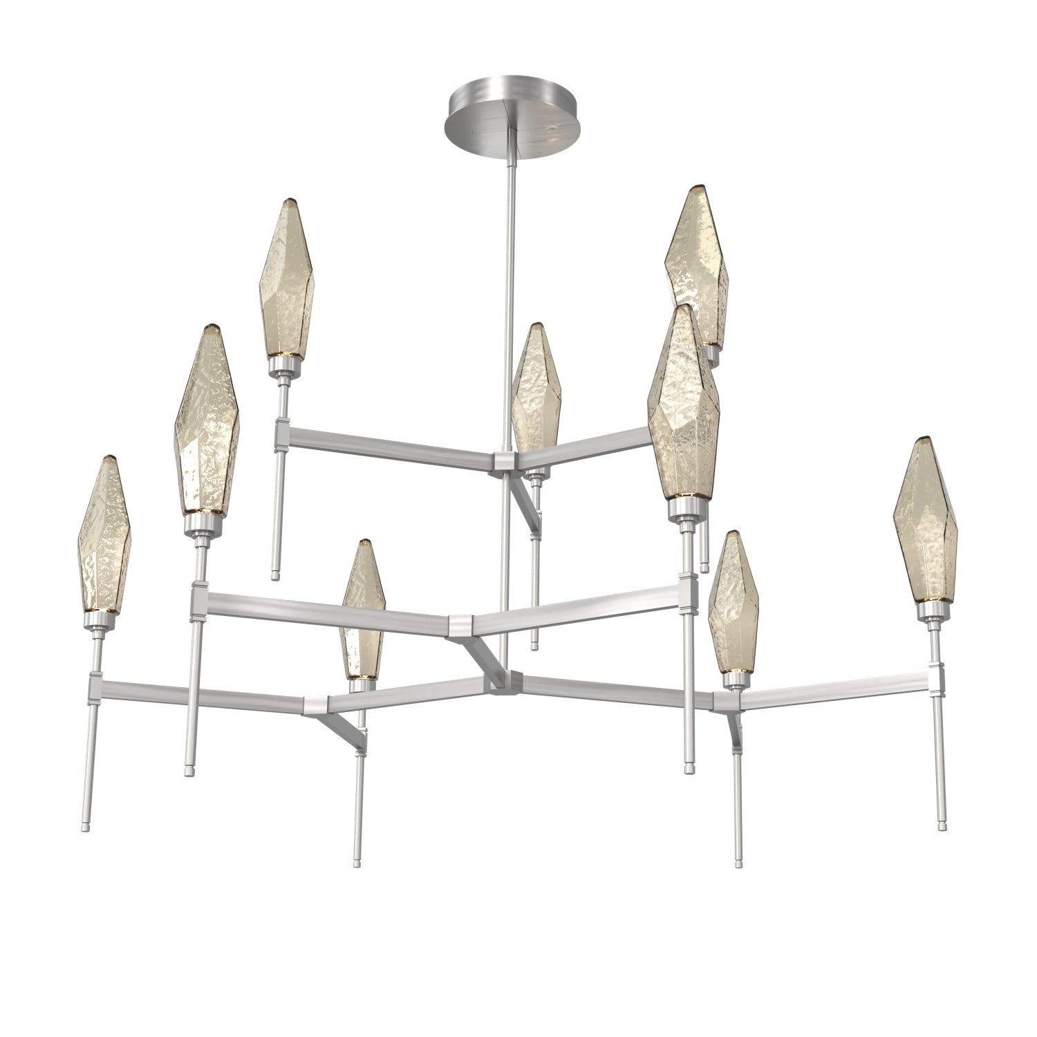 Hammerton Studio - CHB0050-54-SN-CB-001-L1 - LED Chandelier - Rock Crystal - Satin Nickel