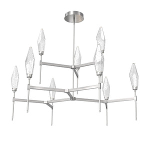 Hammerton Studio - CHB0050-54-SN-CC-001-L1 - LED Chandelier - Rock Crystal - Satin Nickel