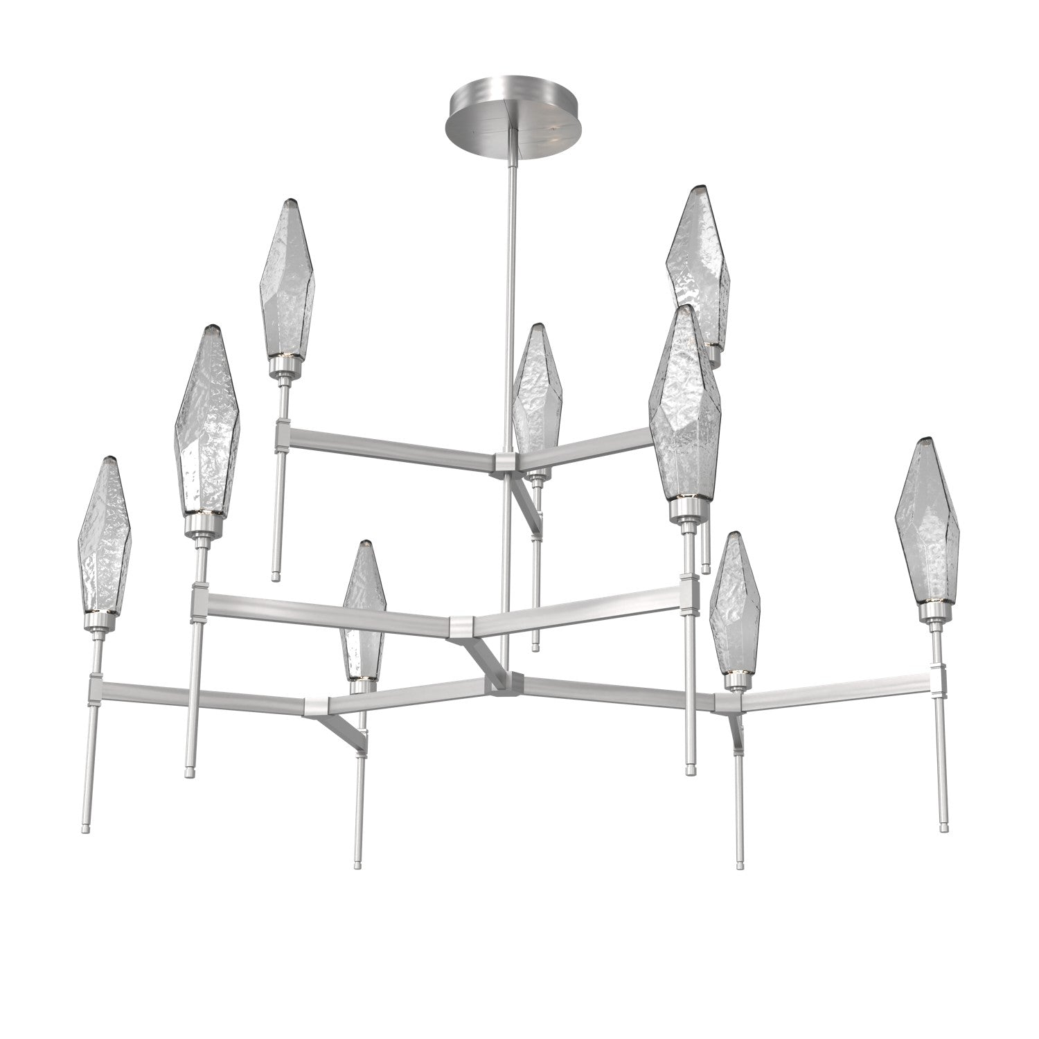 Hammerton Studio - CHB0050-54-SN-CS-001-L3 - LED Chandelier - Rock Crystal - Satin Nickel