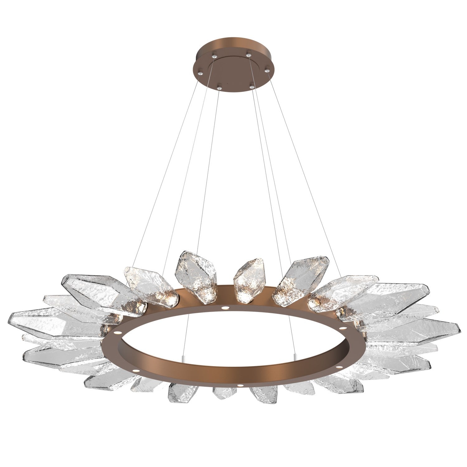 Hammerton Studio - CHB0050-56-BB-CC-CA1-L3 - LED Chandelier - Rock Crystal - Burnished Bronze