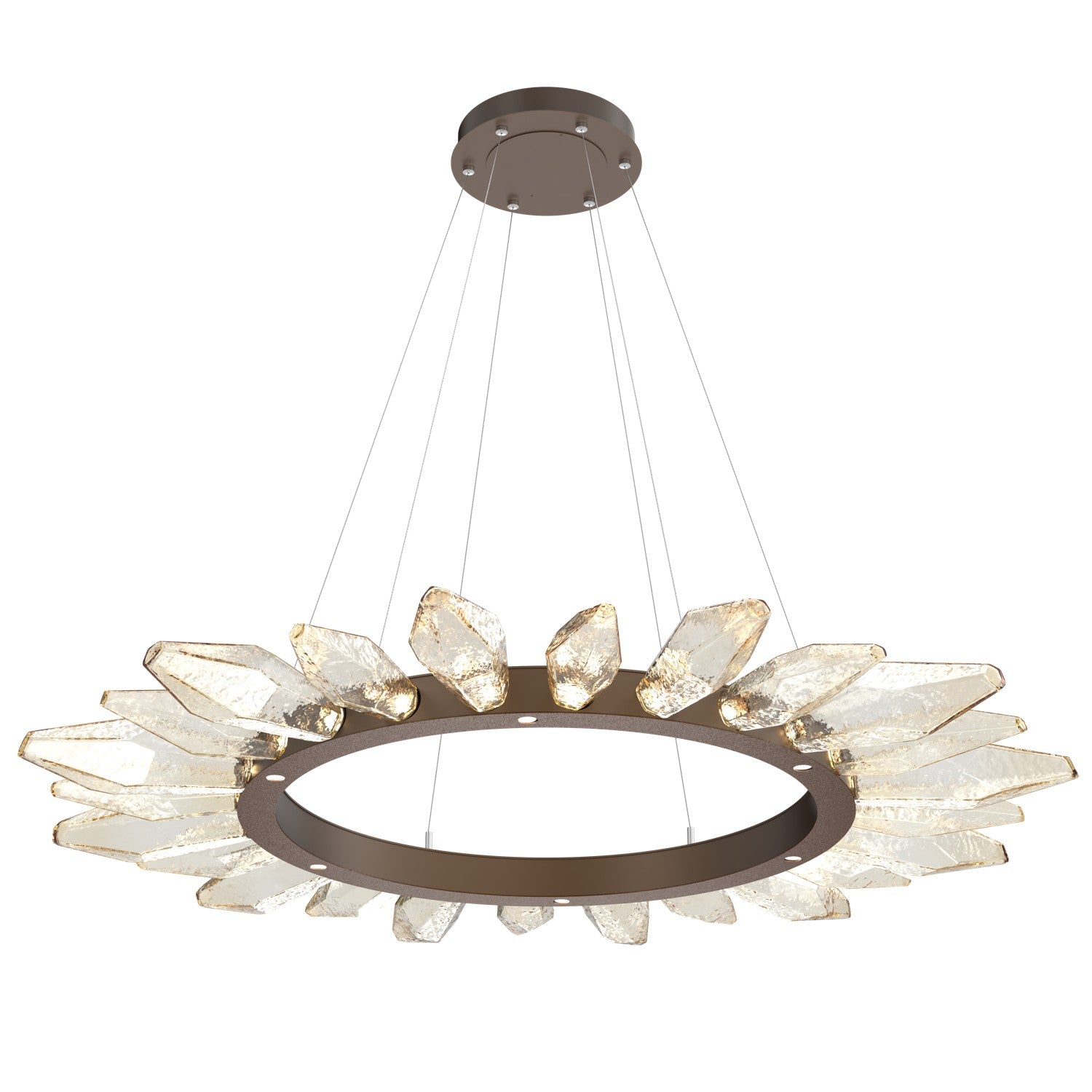 Hammerton Studio - CHB0050-56-FB-CA-CA1-L1 - LED Chandelier - Rock Crystal - Flat Bronze