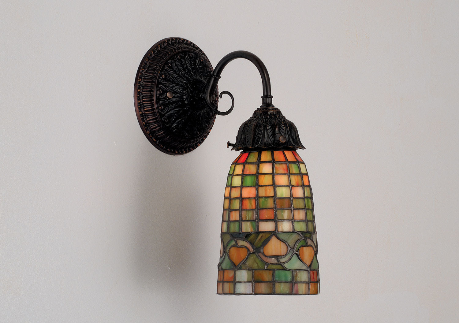 Meyda Tiffany - 74049 - One Light Wall Sconce - Tiffany Acorn - Brown