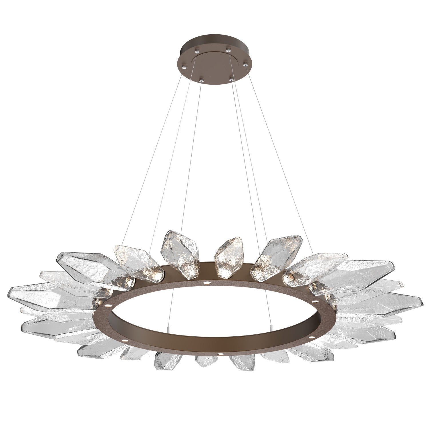 Hammerton Studio - CHB0050-56-FB-CC-CA1-L1 - LED Chandelier - Rock Crystal - Flat Bronze