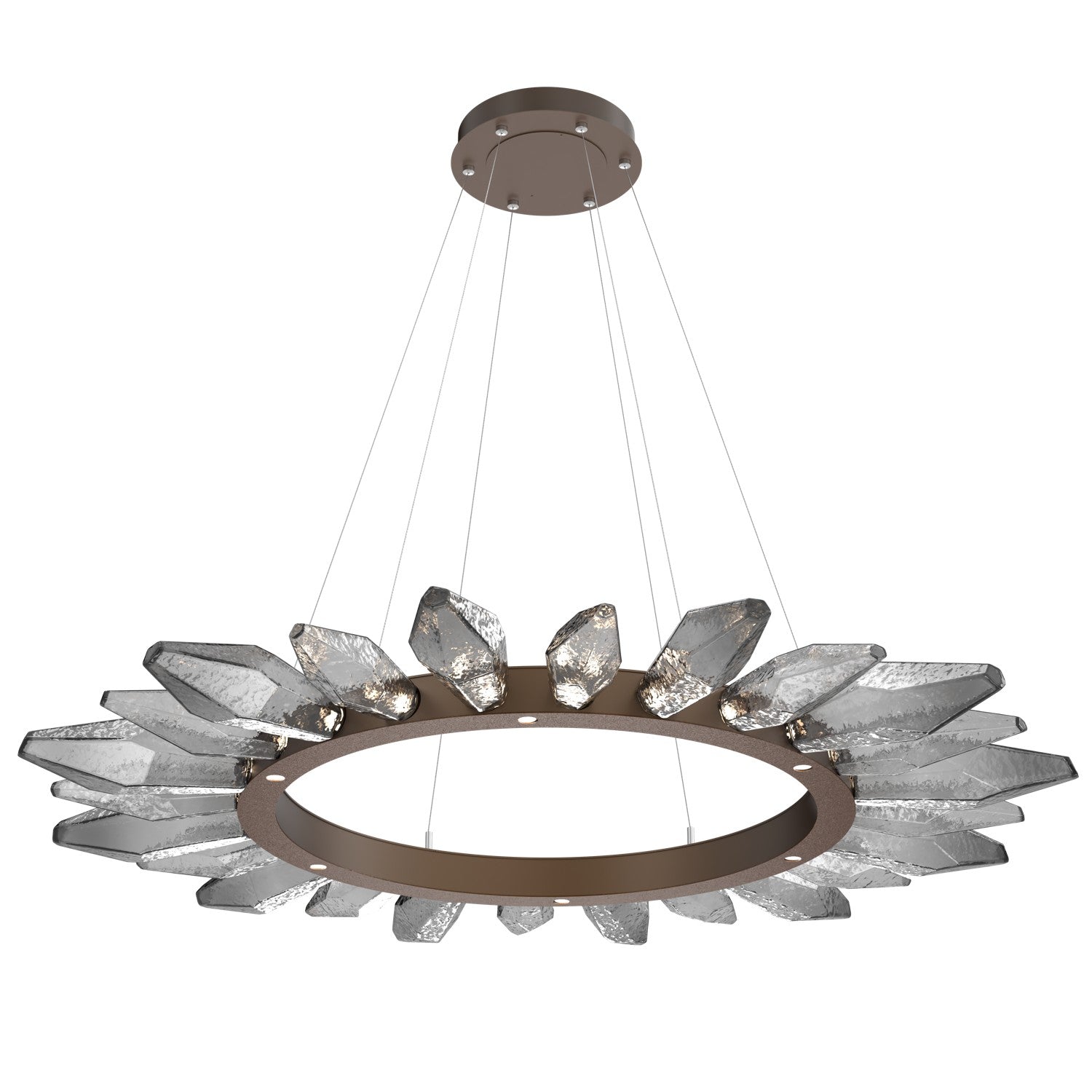 Hammerton Studio - CHB0050-56-FB-CS-CA1-L3 - LED Chandelier - Rock Crystal - Flat Bronze