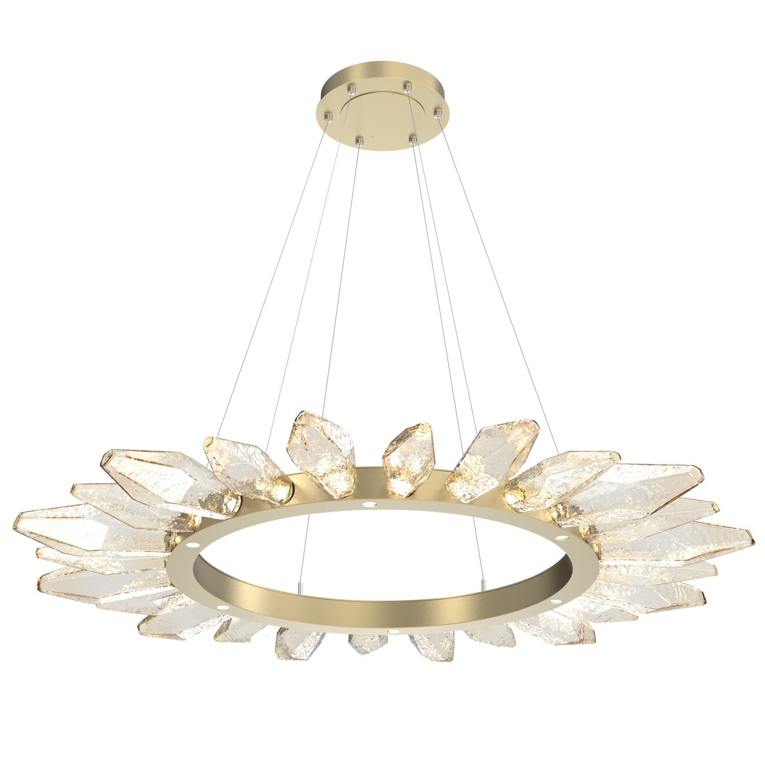 Hammerton Studio - CHB0050-56-GB-CA-CA1-L1 - LED Chandelier - Rock Crystal - Gilded Brass