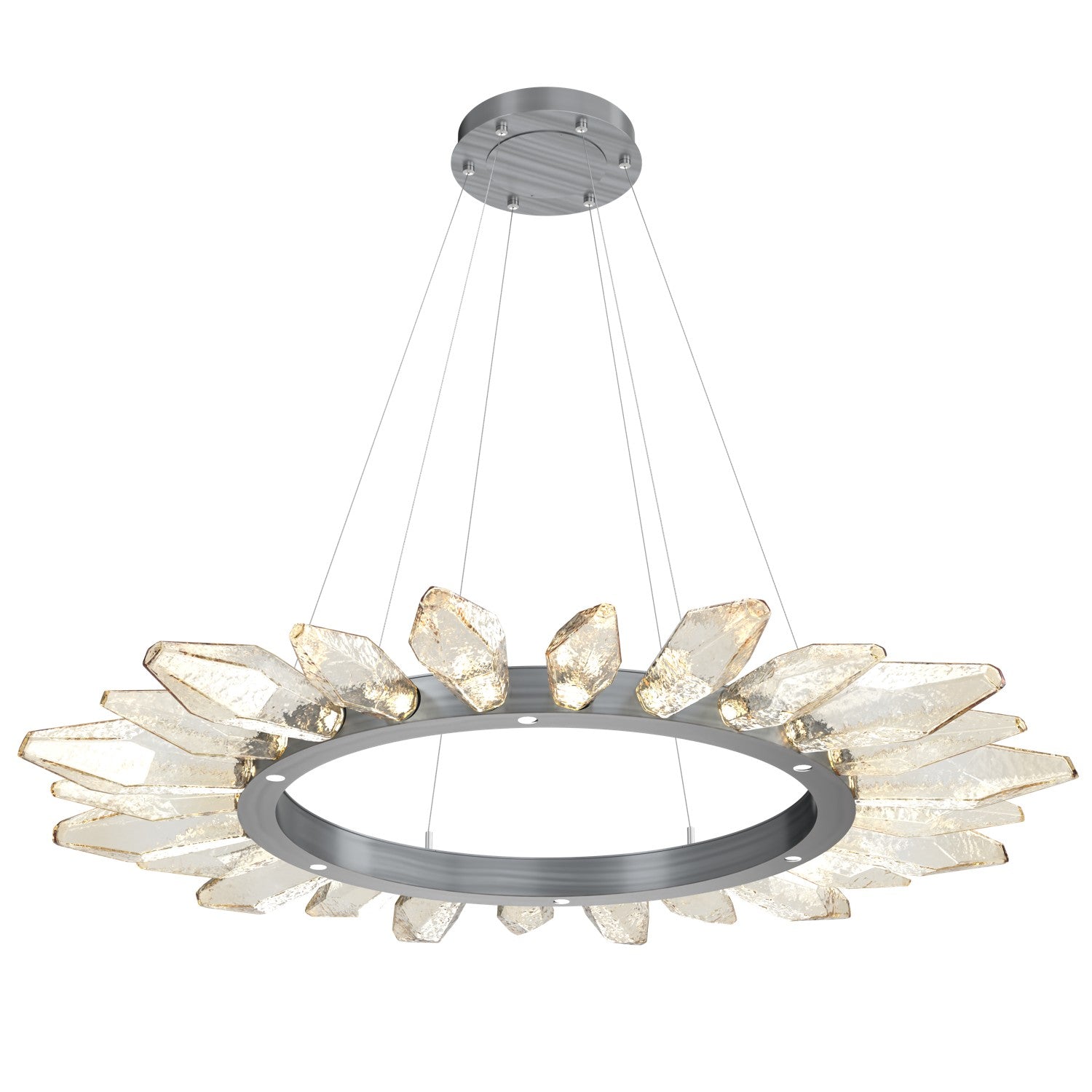 Hammerton Studio - CHB0050-56-GM-CA-CA1-L1 - LED Chandelier - Rock Crystal - Gunmetal