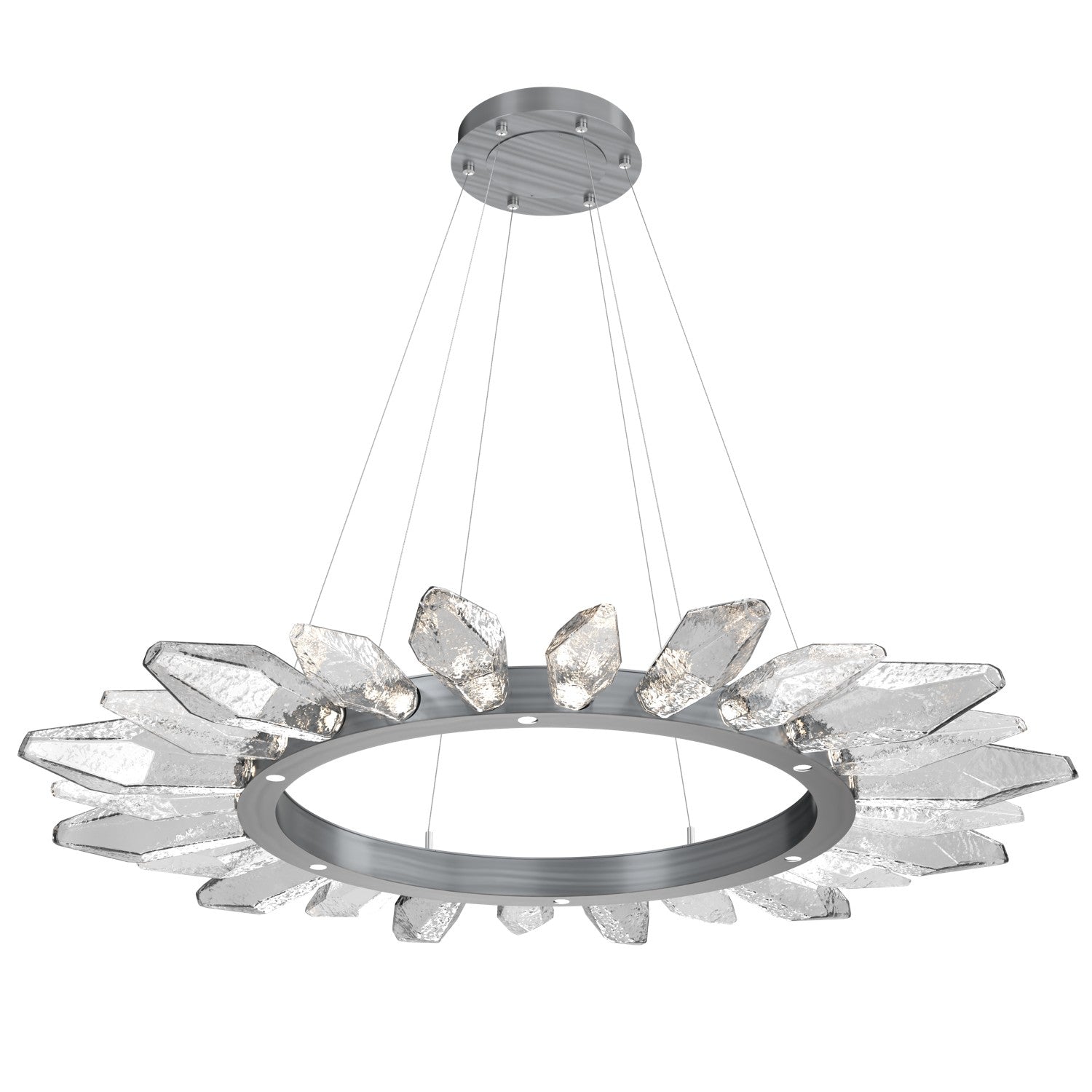 Hammerton Studio - CHB0050-56-GM-CC-CA1-L1 - LED Chandelier - Rock Crystal - Gunmetal