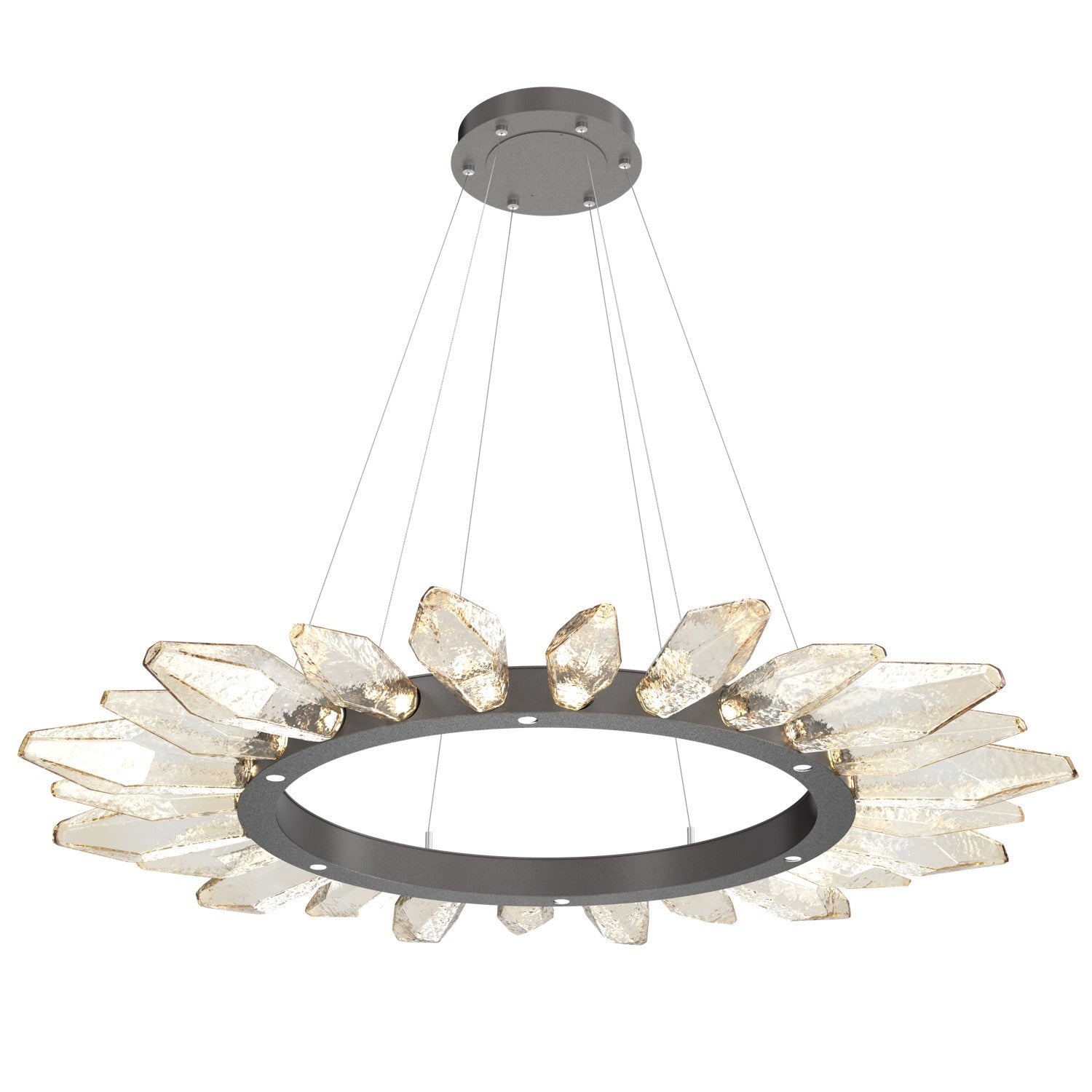 Hammerton Studio - CHB0050-56-GP-CA-CA1-L1 - LED Chandelier - Rock Crystal - Graphite