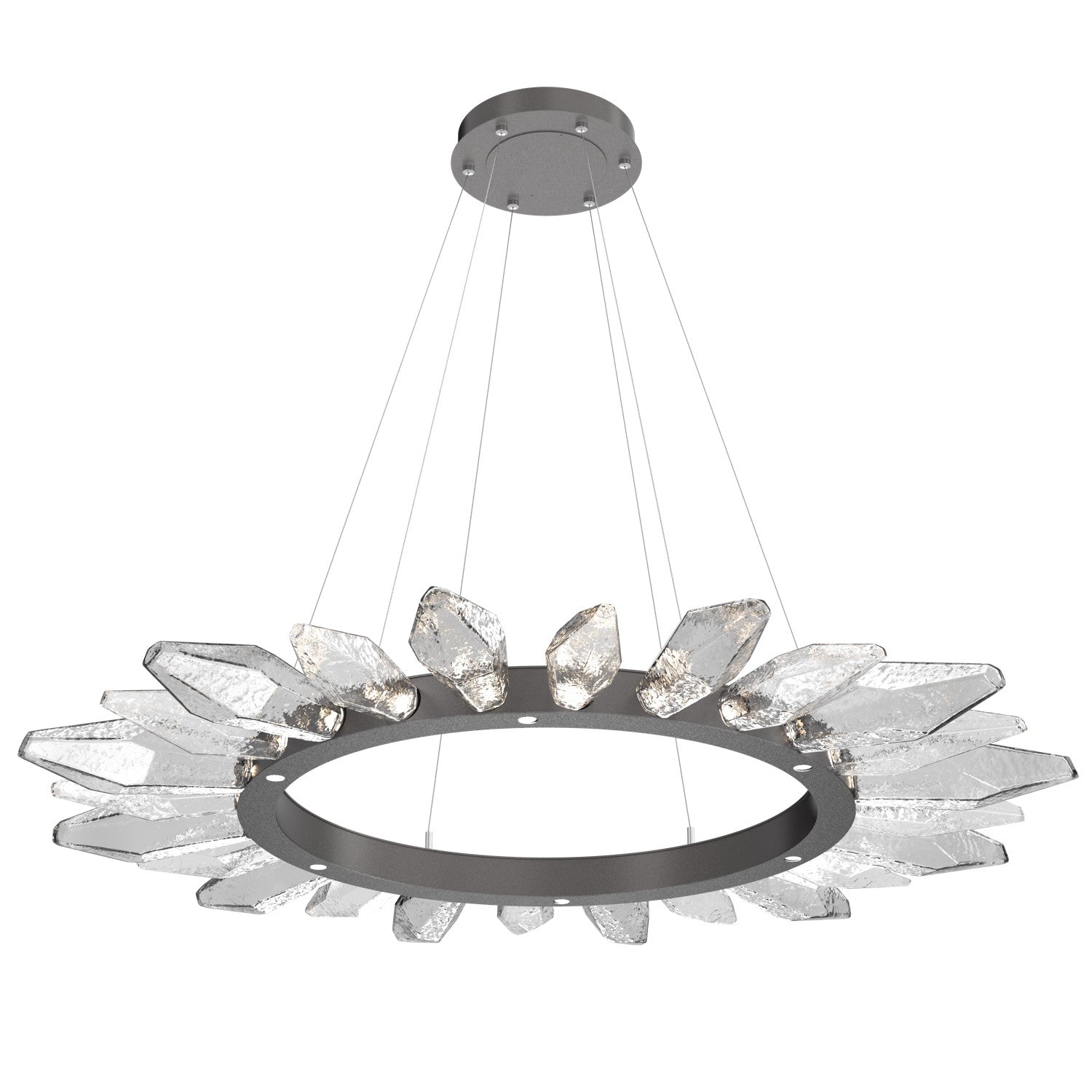 Hammerton Studio - CHB0050-56-GP-CC-CA1-L1 - LED Chandelier - Rock Crystal - Graphite