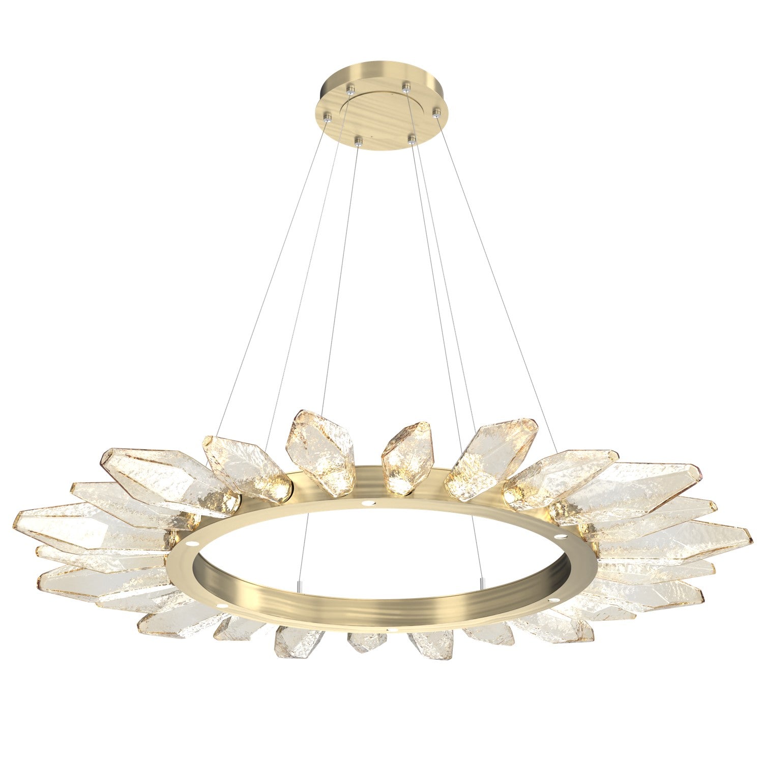 Hammerton Studio - CHB0050-56-HB-CA-CA1-L1 - LED Chandelier - Rock Crystal - Heritage Brass