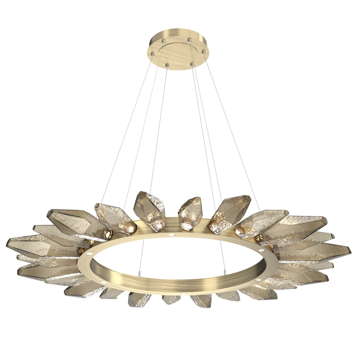 Hammerton Studio - CHB0050-56-HB-CB-CA1-L1 - LED Chandelier - Rock Crystal - Heritage Brass