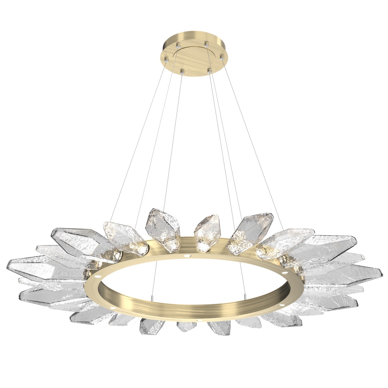 Hammerton Studio - CHB0050-56-HB-CC-CA1-L1 - LED Chandelier - Rock Crystal - Heritage Brass