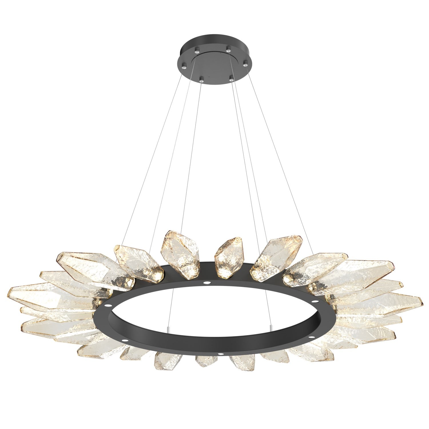 Hammerton Studio - CHB0050-56-MB-CA-CA1-L1 - LED Chandelier - Rock Crystal - Matte Black