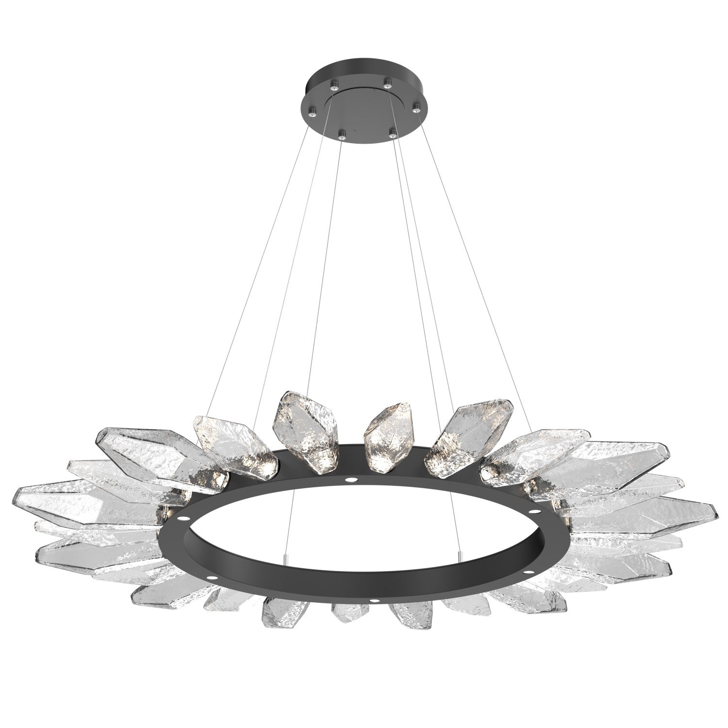 Hammerton Studio - CHB0050-56-MB-CC-CA1-L1 - LED Chandelier - Rock Crystal - Matte Black