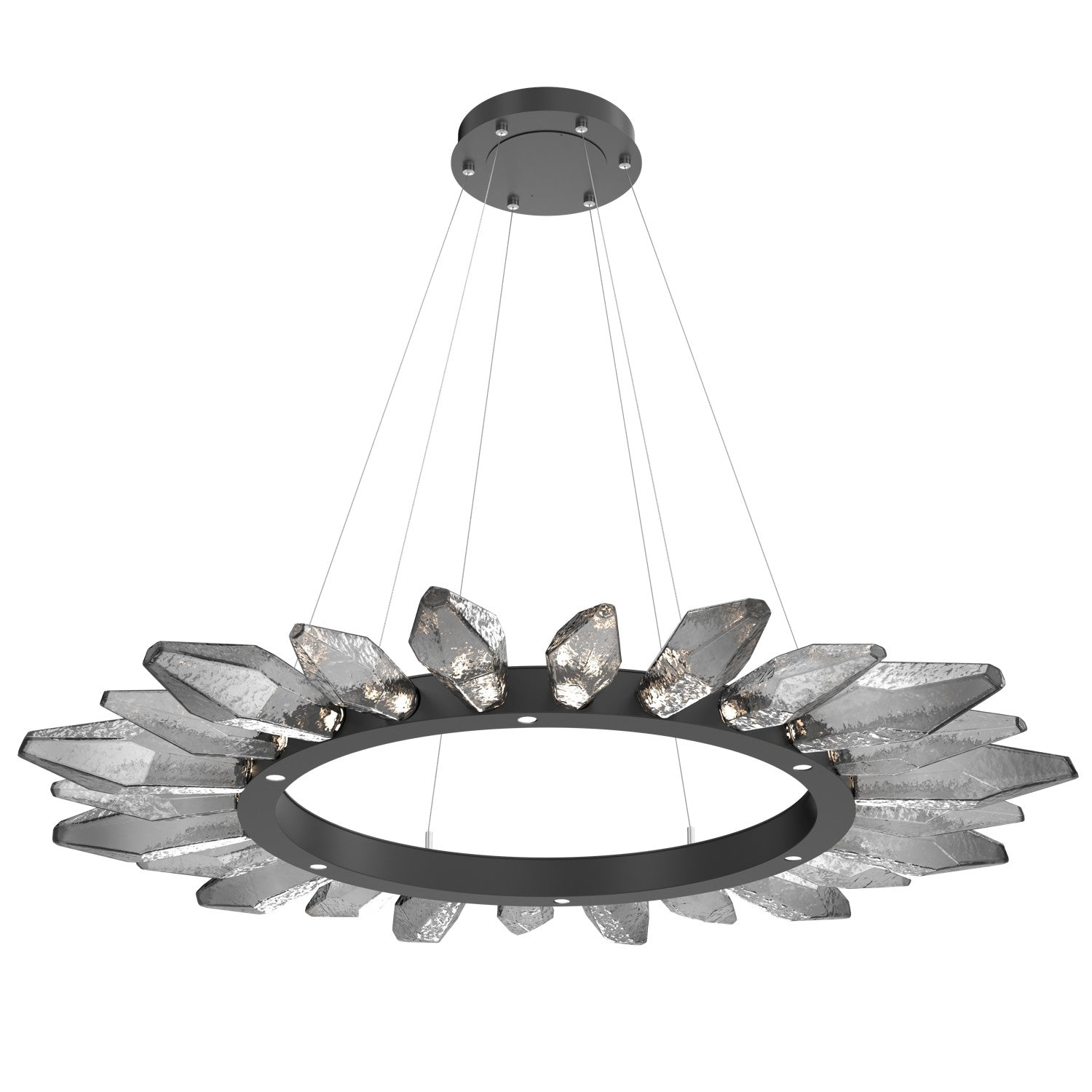 Hammerton Studio - CHB0050-56-MB-CS-CA1-L1 - LED Chandelier - Rock Crystal - Matte Black