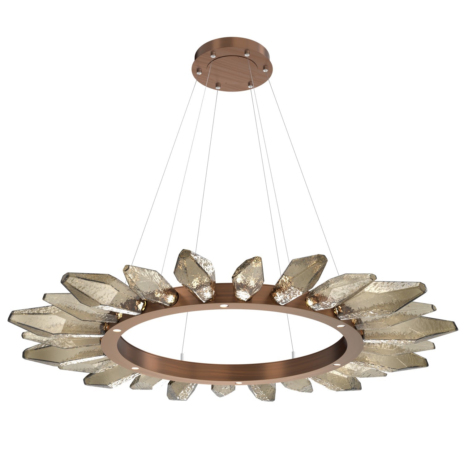 Hammerton Studio - CHB0050-56-RB-CB-CA1-L1 - LED Chandelier - Rock Crystal - Oil Rubbed Bronze