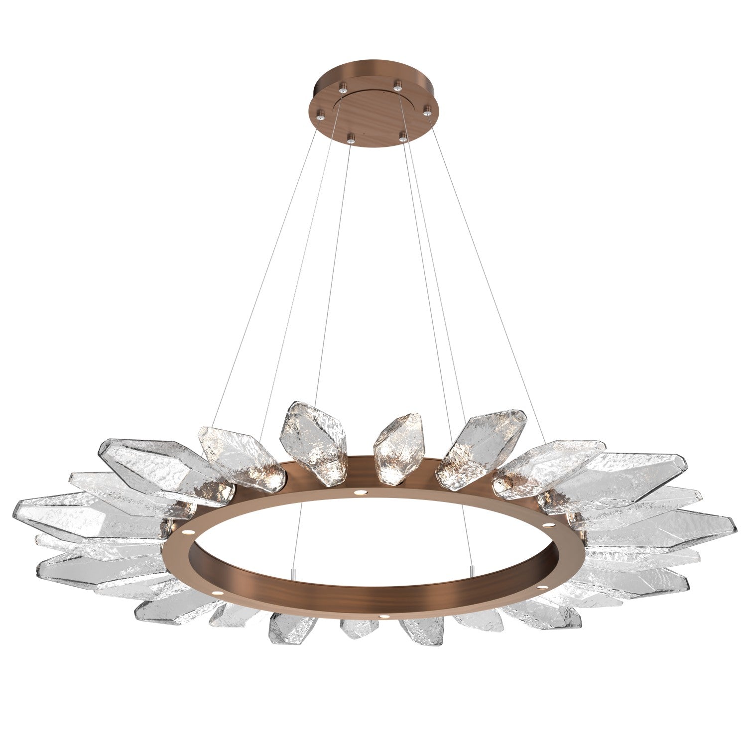 Hammerton Studio - CHB0050-56-RB-CC-CA1-L1 - LED Chandelier - Rock Crystal - Oil Rubbed Bronze