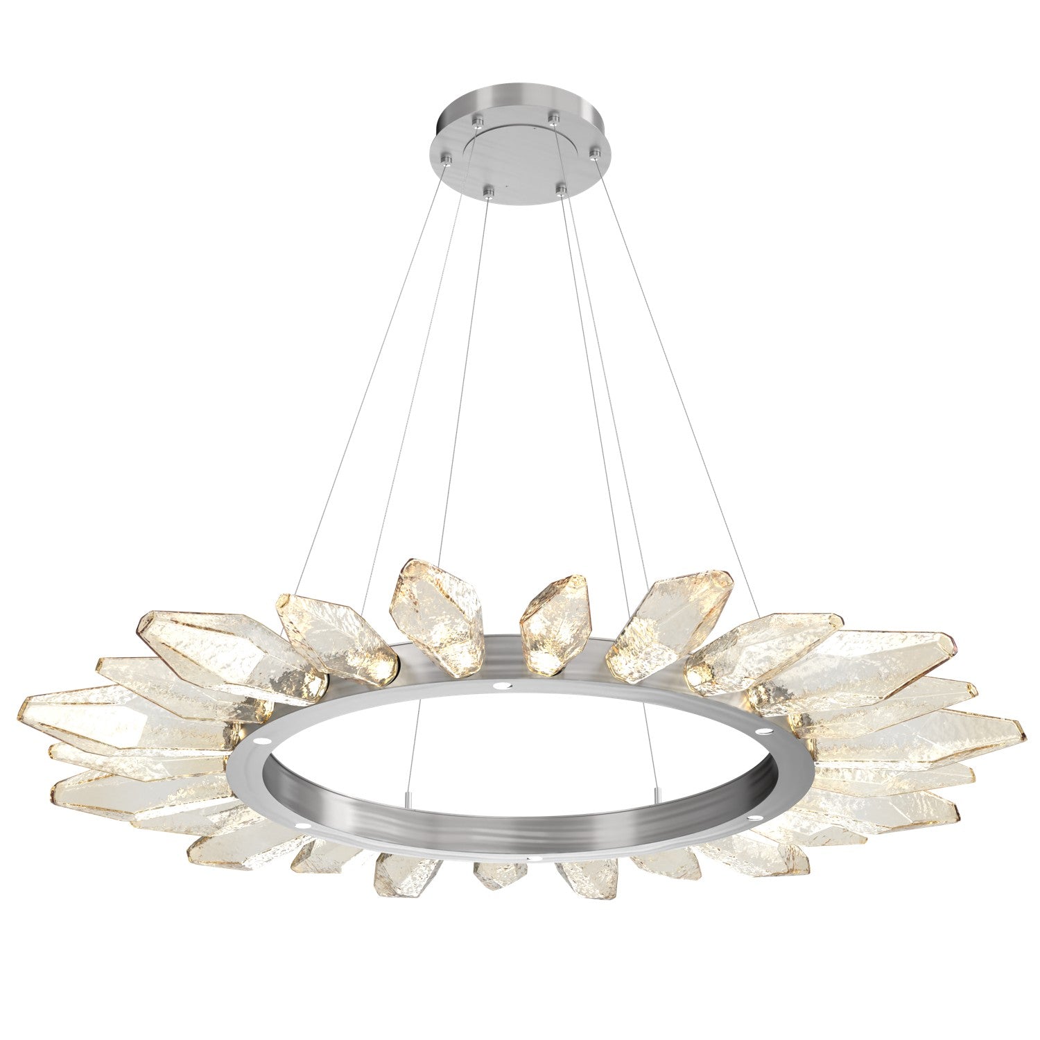 Hammerton Studio - CHB0050-56-SN-CA-CA1-L1 - LED Chandelier - Rock Crystal - Satin Nickel