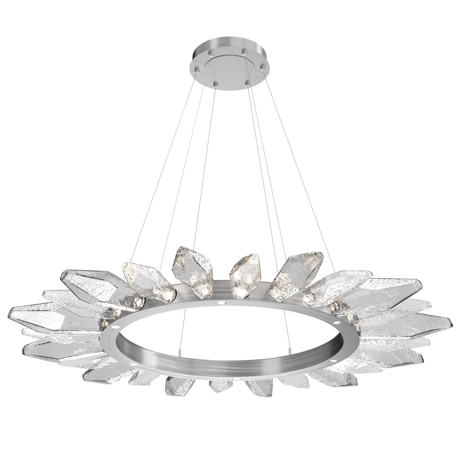 Hammerton Studio - CHB0050-56-SN-CC-CA1-L1 - LED Chandelier - Rock Crystal - Satin Nickel