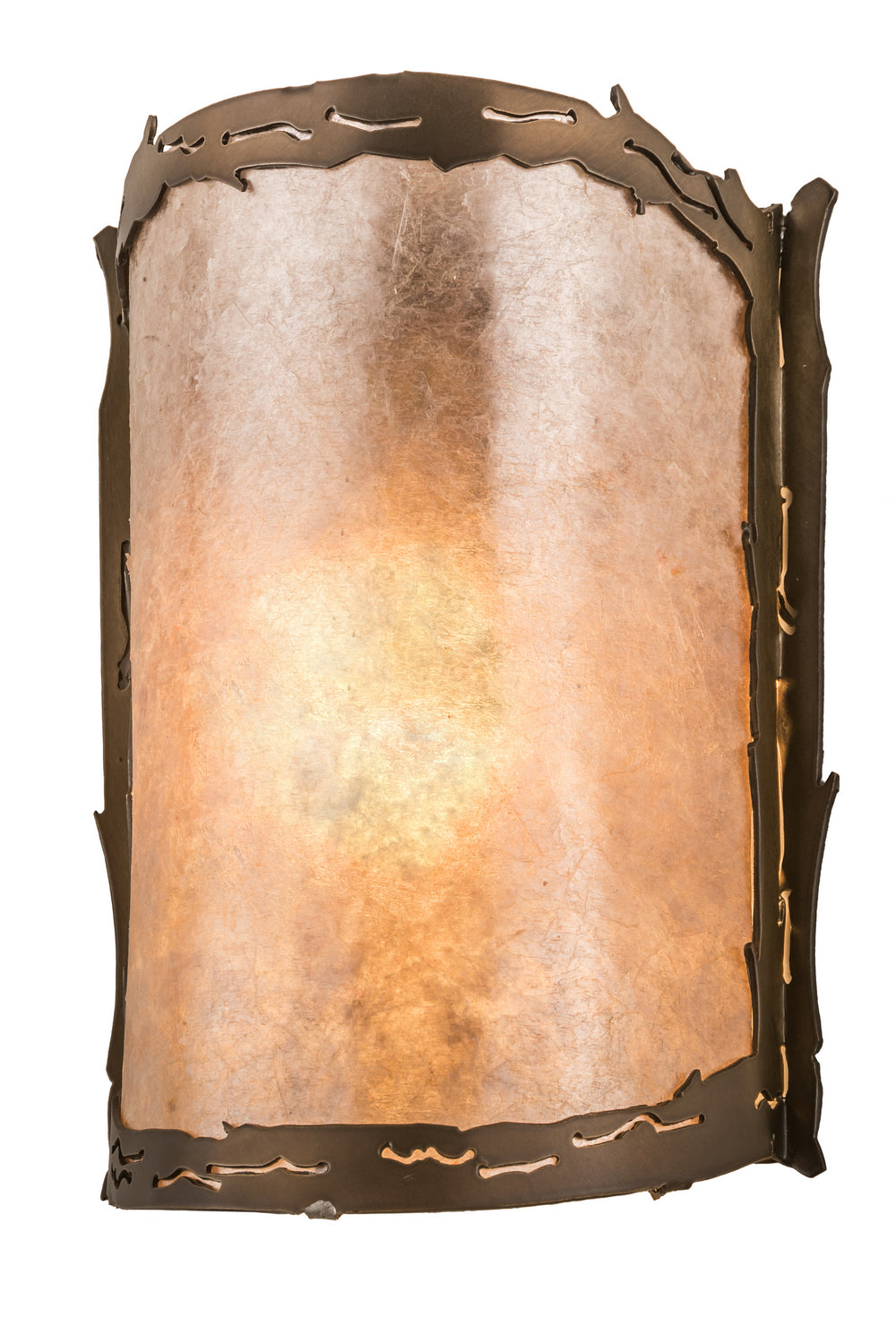 Meyda Tiffany - 78289 - One Light Wall Sconce - Leaf Edge - Antique Copper