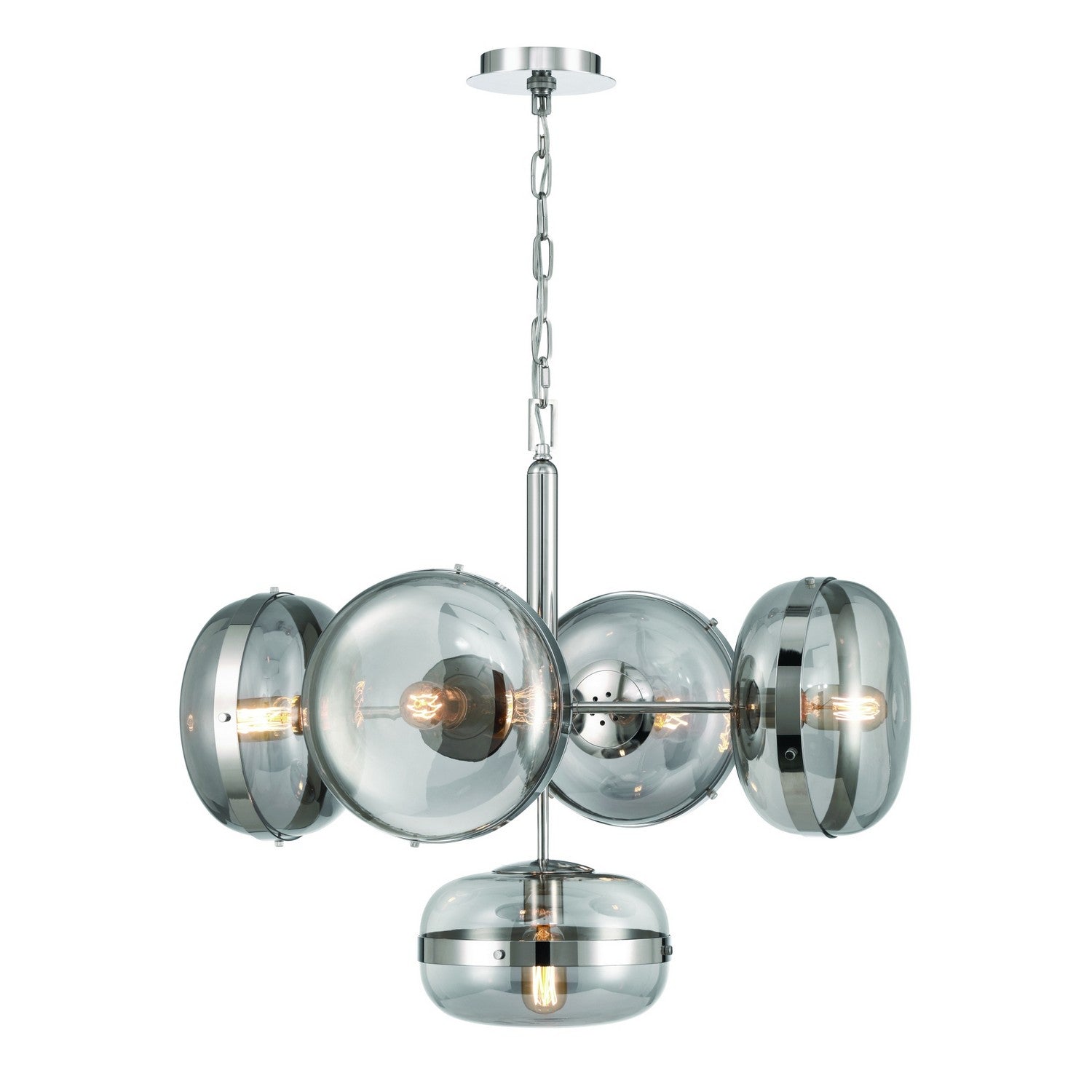 Eurofase - 38129-025 - Five Light Chandelier - Nottingham - Nickel