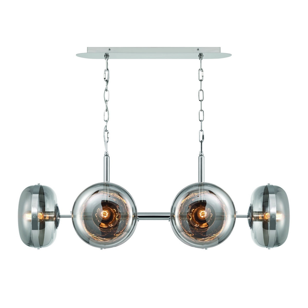 Eurofase - 38130-022 - NOTTINGHAM-CHD-6LT-44IN-PN-SK - NOTTINGHAM - Polished Nickel