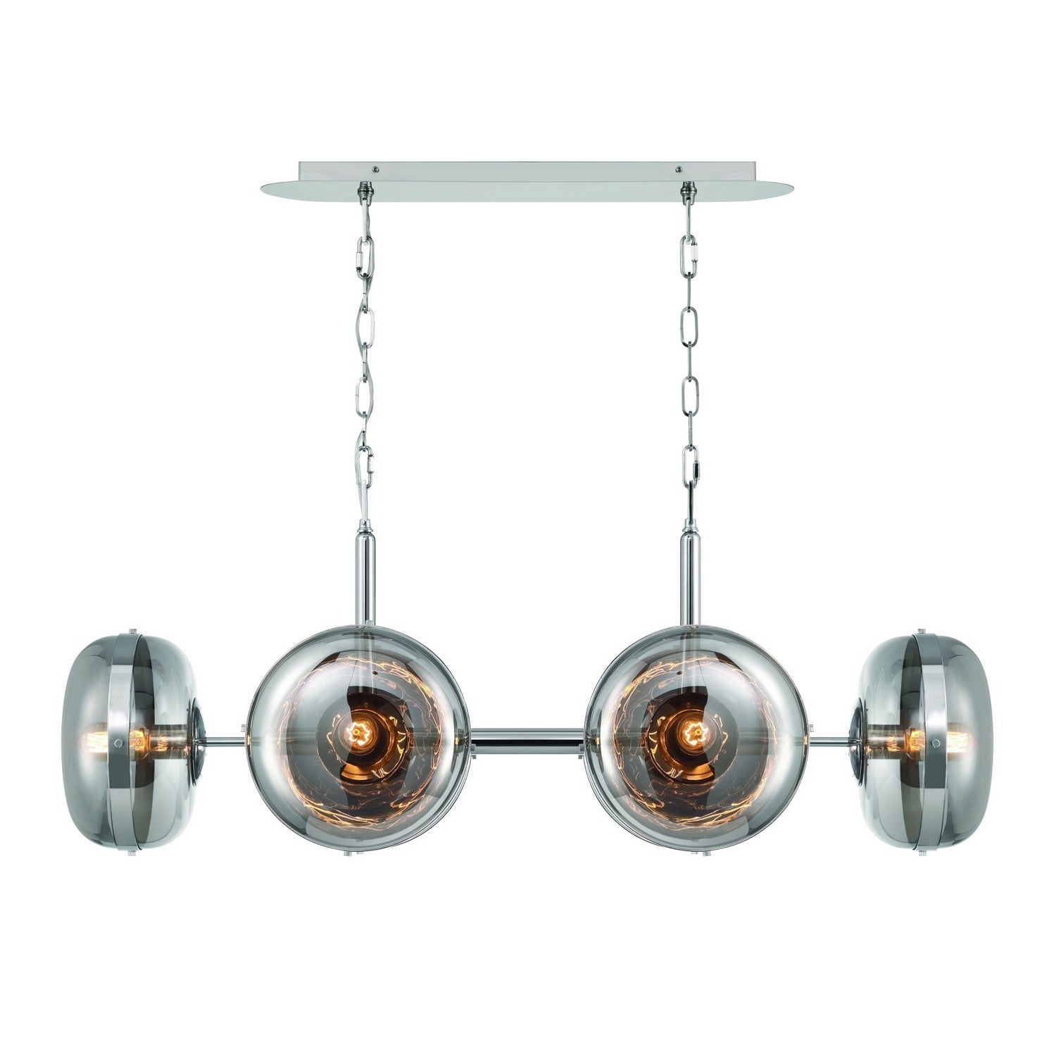 Eurofase - 38130-022 - NOTTINGHAM-CHD-6LT-44IN-PN-SK - NOTTINGHAM - Polished Nickel