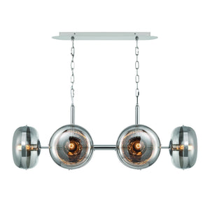 Eurofase - 38130-022 - NOTTINGHAM-CHD-6LT-44IN-PN-SK - NOTTINGHAM - Polished Nickel
