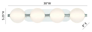 Eurofase - 47194-021 - PALMAS-VAN-4LT-PN-WH - PALMAS - Polished Nickel